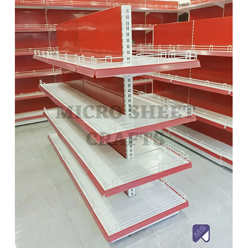 White Double Side Display Racks