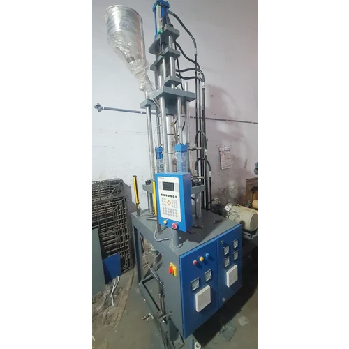 Electric Vertical Injection Moulding Machine - PP, ABS, Nylon | Semi-Automatic, High Efficiency, PLC Control, Blue-Grey Color