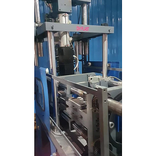 Blue-white Toggle Type Vertical Injection Moulding Machine
