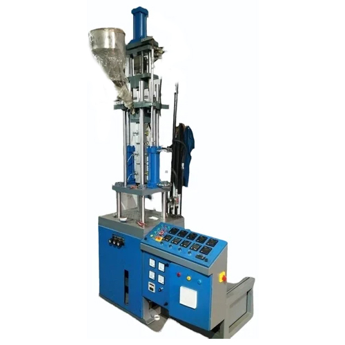 Blue-grey Vertical Clamping And Injection Moulding Machine
