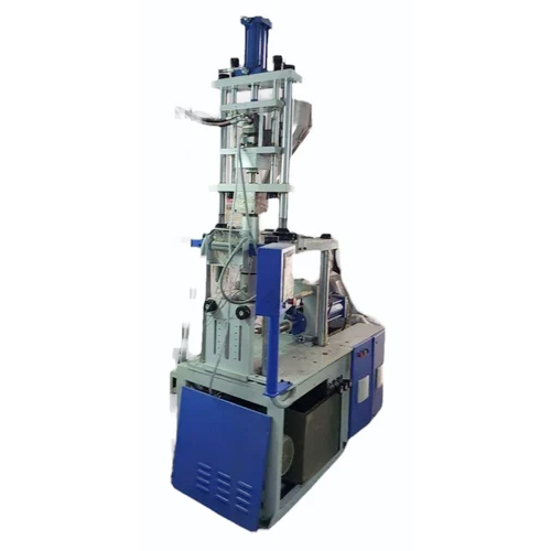 Screw Type Vertical Injection Machine - Color: Blue-white