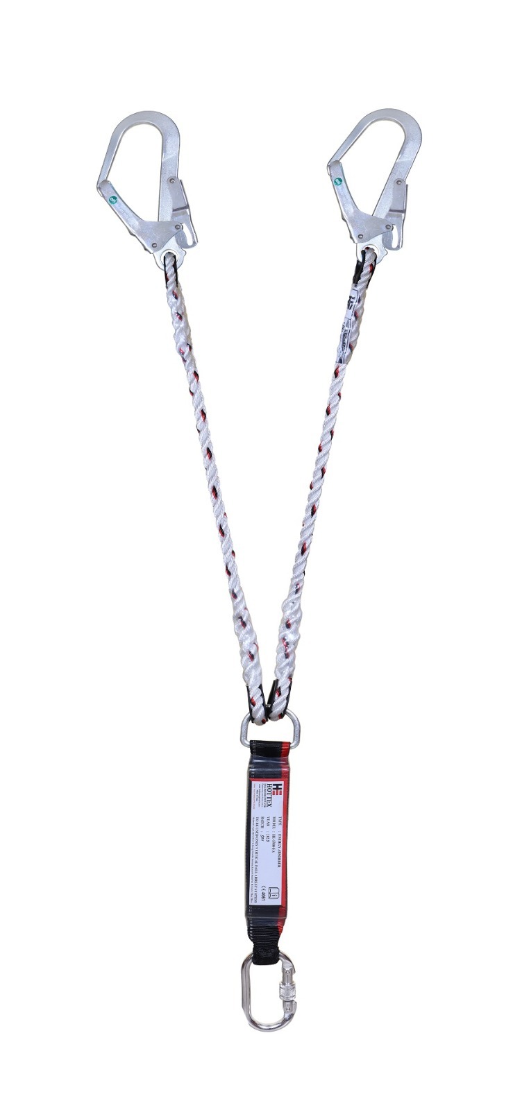 Restraint Lanyard - Polyester Material, White And Red Color | Unisex Design, Full Protection, Warranty Included