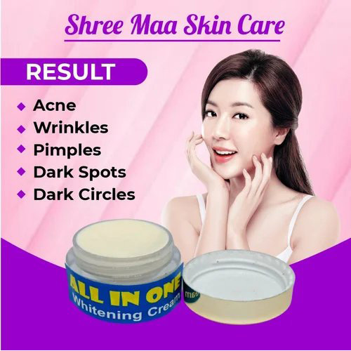 Gold All In One Whitening Cream - Herbal Face Cream For All Skin Types | Nourishing Formula For Radiant And Even Skin Tone