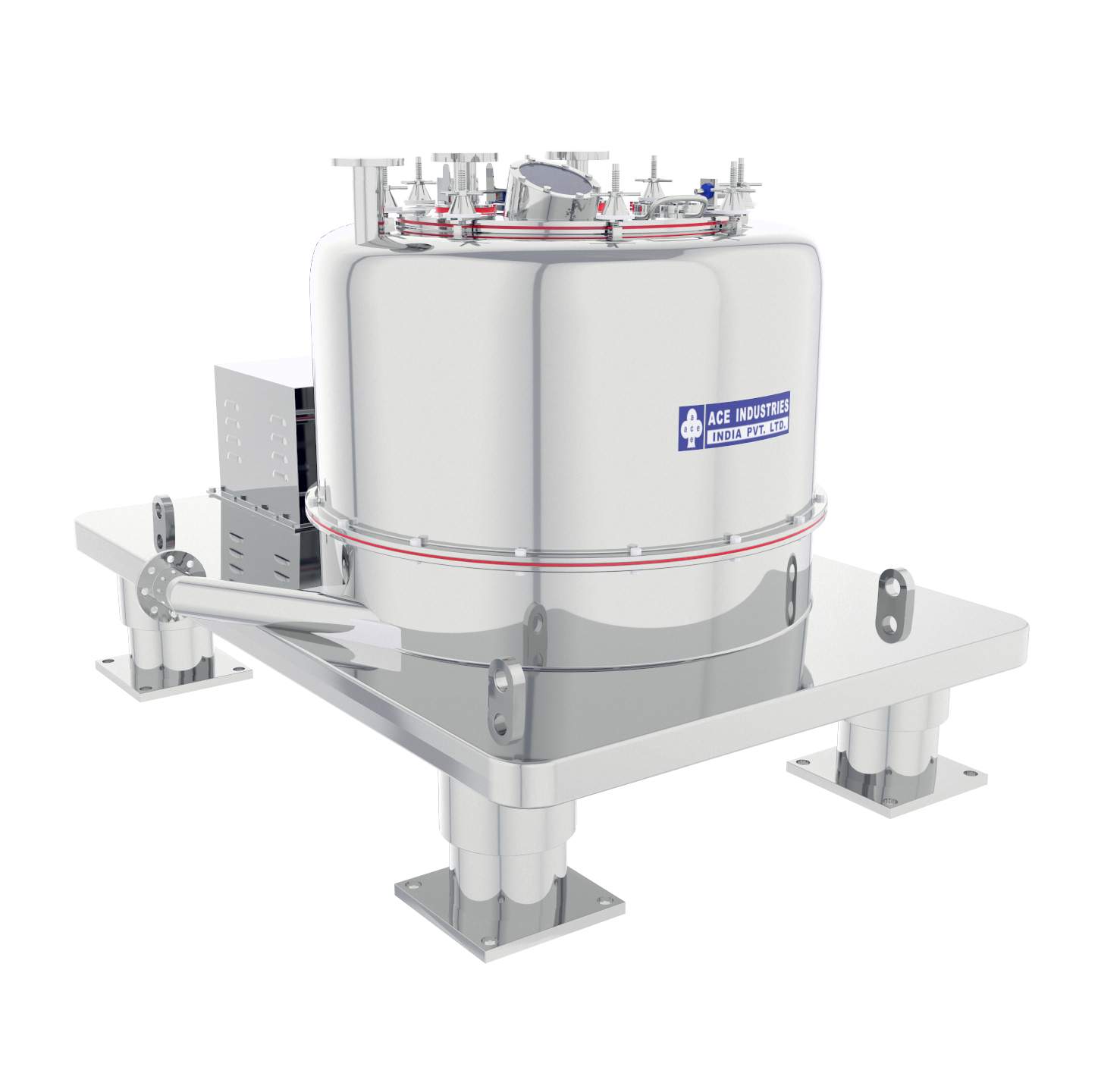 Four Point Mounting Centrifuge - Ss 316, Ss 304, Antistatic Halar Coated Materials, High Speed 1000 Rpm | 1 Year Warranty, 85â°c Temperature Control, 3000 Weight