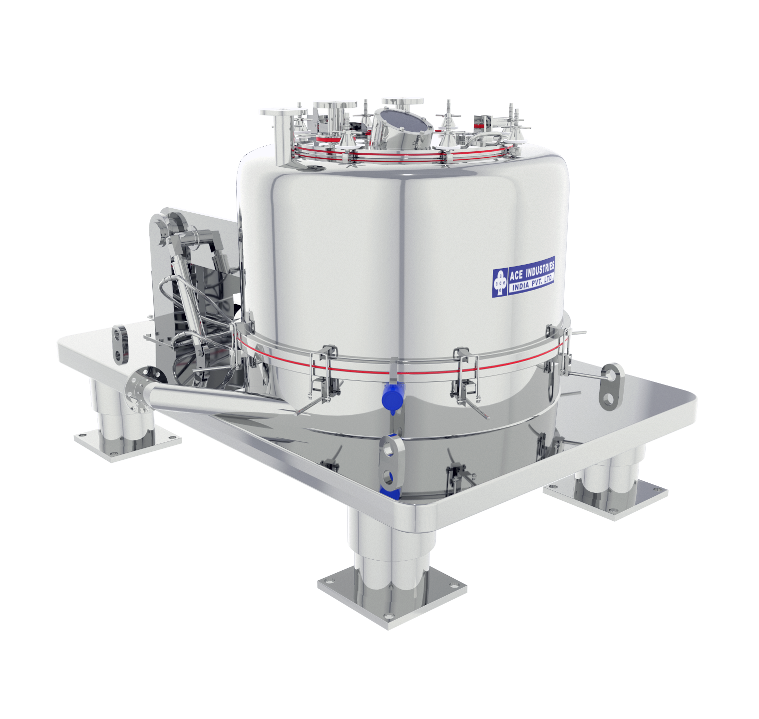 Four Point Mounting Centrifuge - Ss 316, Ss 304, Antistatic Halar Coated Materials, High Speed 1000 Rpm | 1 Year Warranty, 85â°c Temperature Control, 3000 Weight