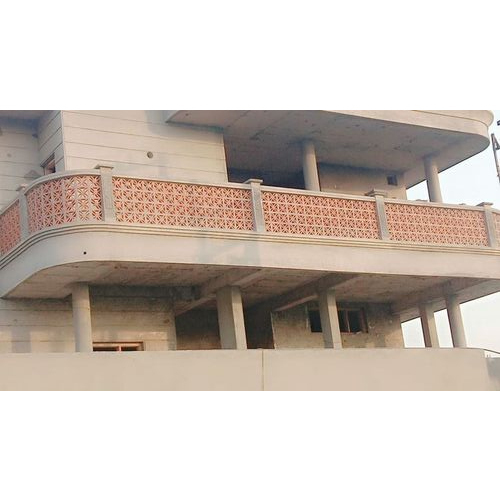 Brown Railing Terracotta Jali Size: As Per Requirement