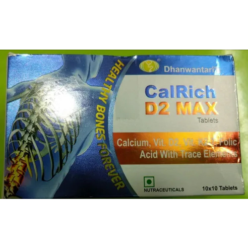 Calrich D2 Max Tablet - Storage Instructions: Store In A Cool Dry Place Away From Direct Sunlight