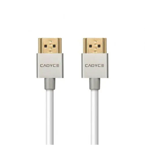 Cadyce Hdmi Cable - Plastic Material, Industrial Usage, White Color | Warranty Included, Durable Design