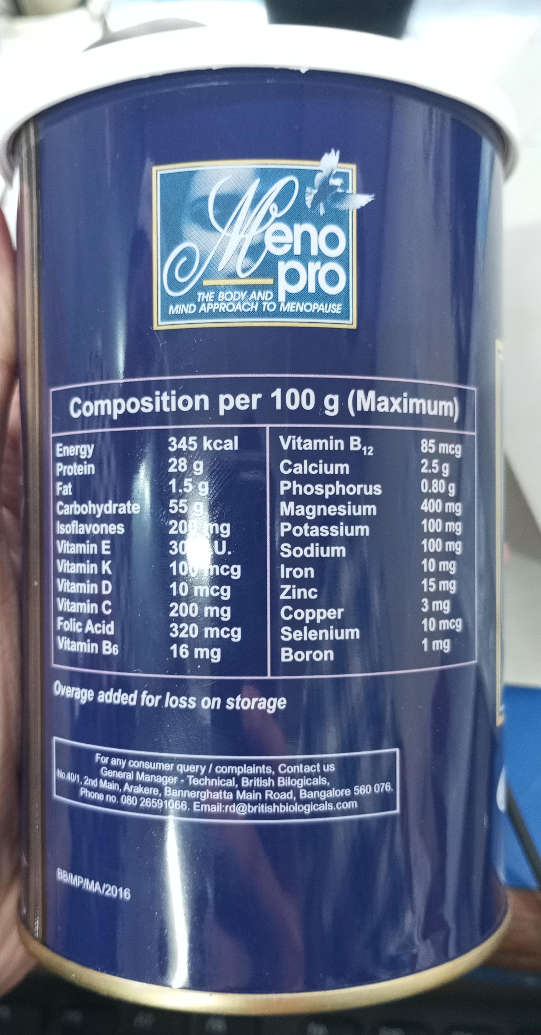 Meno Pro - Drug Type: Organic Medicine