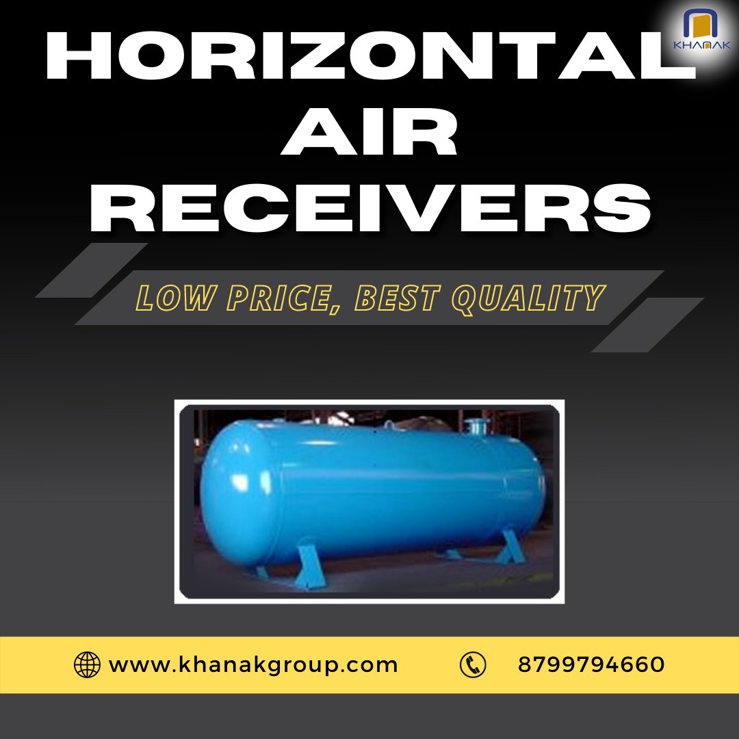 White Vertical Air Receiver Tank