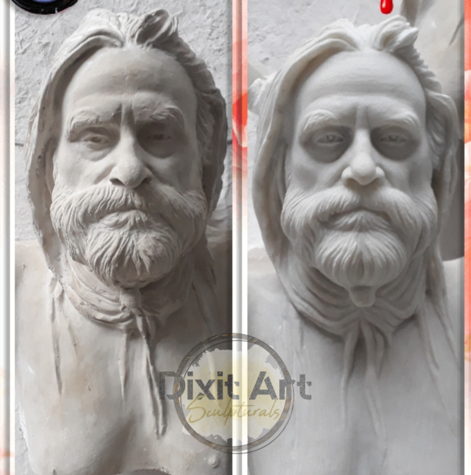 Marble Old Man Statue - Product Type: Sculpture