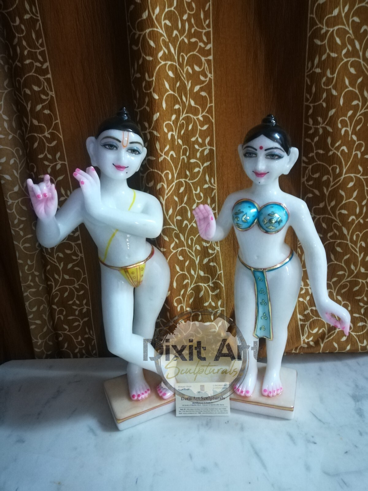Water Resistance Radha Krishna In Marble
