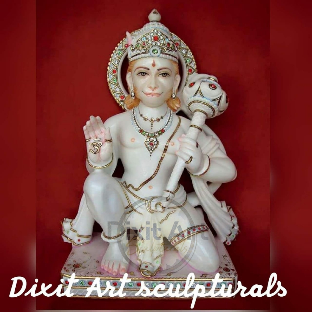 Easy To Install Marble Hanuman Ji Statue