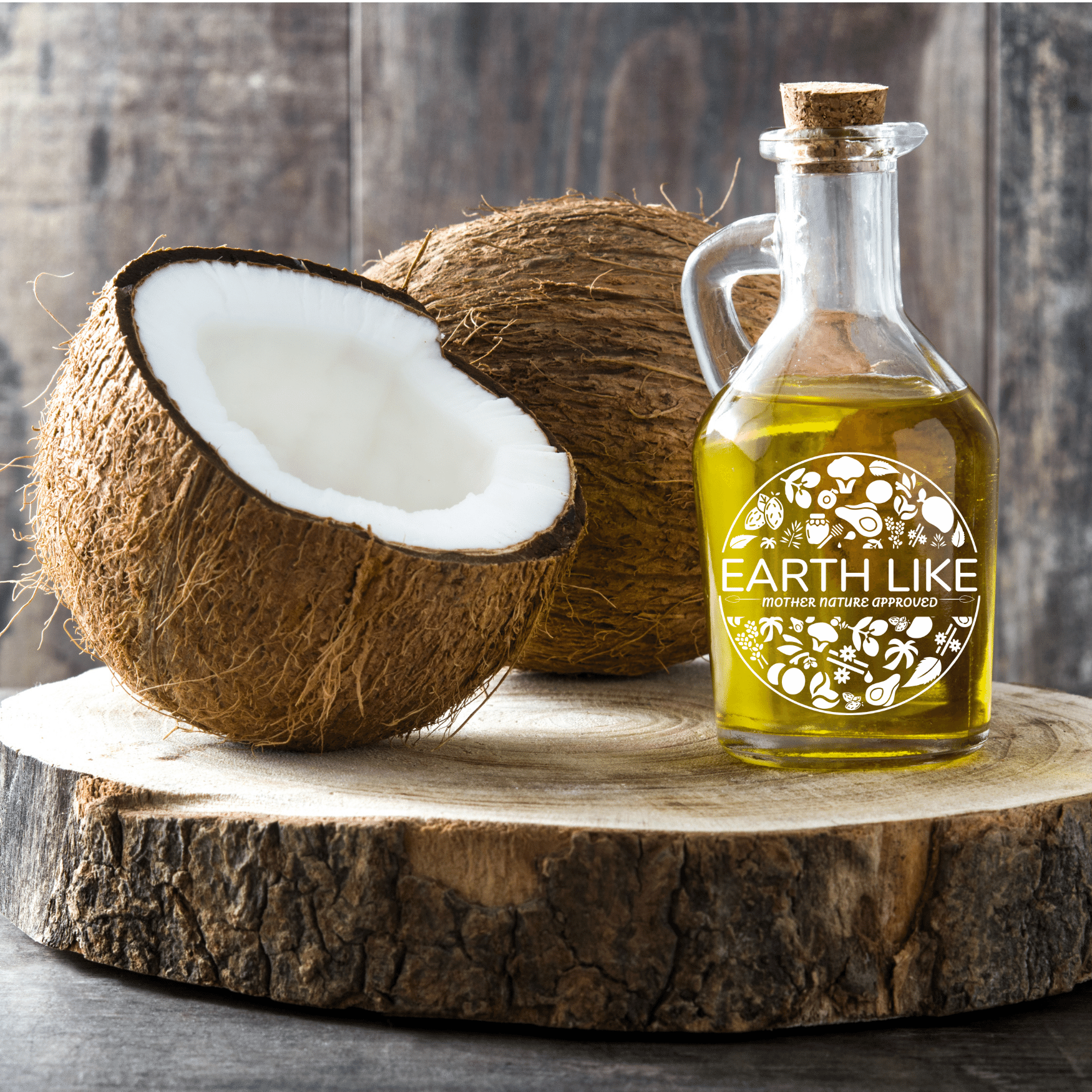 Pure Coconut Oil - 100% Pure & Natural, Cold-pressed From Dried Coconut, Suitable For Cooking, Baking, Skincare, Hair Care, Shelf Life 12 Months
