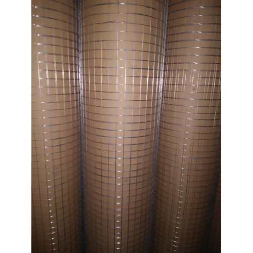 GI Poultry Jaali - Iron Steel Wire Mesh, Square Holes, Brown Color, Galvanized Surface Treatment | Durable and Versatile Poultry Enclosure