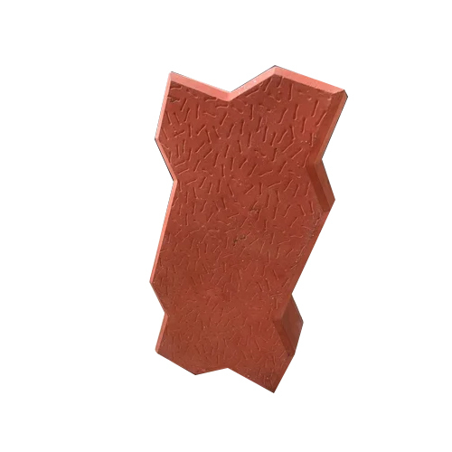 60mm Red Zig Zag Paver Block - Color: As Per Availability