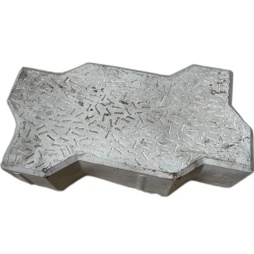 60mm Grey Zig Zag Paver Block - Concrete, 60mm Size, Grey Color | High Density, Moisture Resistant, Decorative For Landscaping