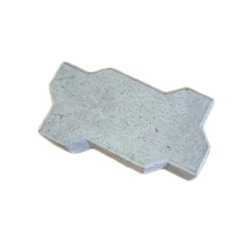 60mm Grey Zig Zag Paver Block - Concrete, 60mm Size, Grey Color | High Density, Moisture Resistant, Decorative For Landscaping