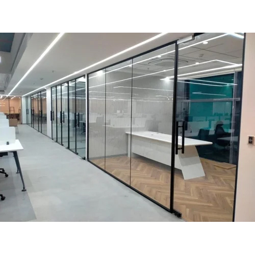 Transparent Toughened Glass Partitions