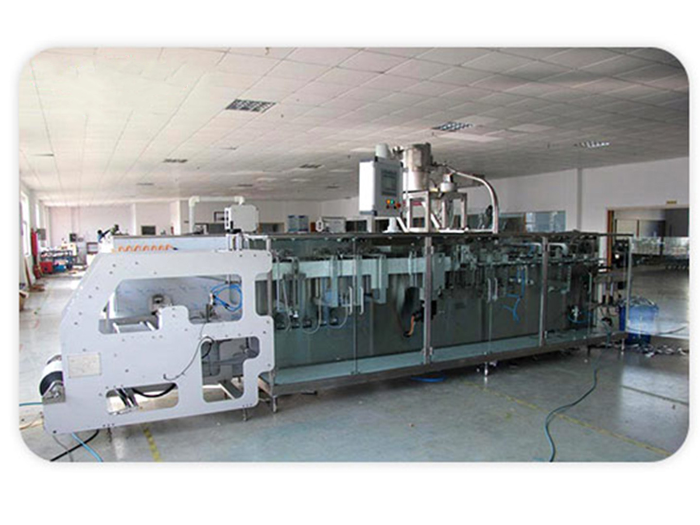 Hmk220 Doypack Packing Machine - 3800x1300x1700 Mm, Silver, 50 Ppm Production Speed | Automatic Hole Punch Correction, Independent Electrical Cabinet, Cooling Device For Seal Strengthening