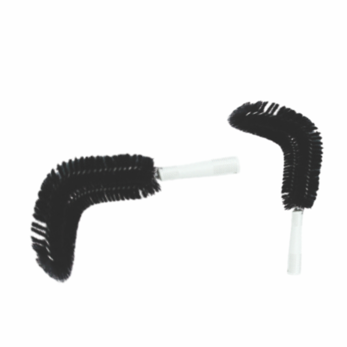 Cobweb-pipe Brush For Telescopic Pole - Soft Plastic Bristles, Designed For Duty Ceiling Fan Cleaning, Black Color