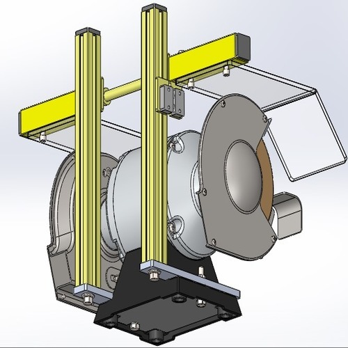 Bench Grinder Safety Guard - Color: Transparent