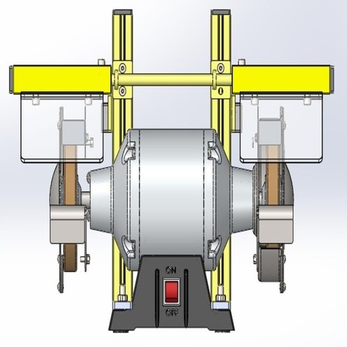 Bench Grinder Safety Guard - Color: Transparent