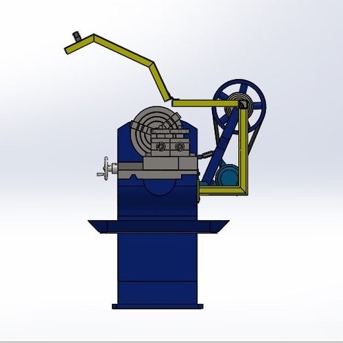 Yellow Lathe Machine Safety Guard