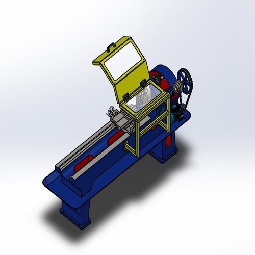 Yellow Lathe Machine Safety Guard