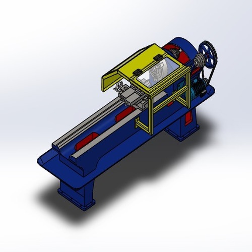 Yellow Lathe Machine Safety Guard