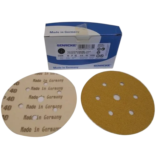 Starcke Velcro Abrasive Sanding Disc - Starcke Velcro Material, Standard Size, Brown Color | Hard and Durable for Efficient Sanding