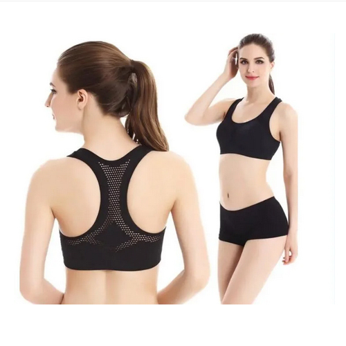 Ladies Seamless Sports Bra - Bra Design: Front Closure