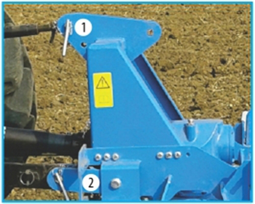 Blue Mahindra Power Harrow