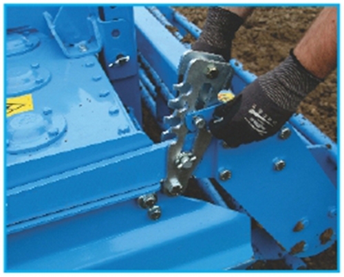 Blue Mahindra Power Harrow