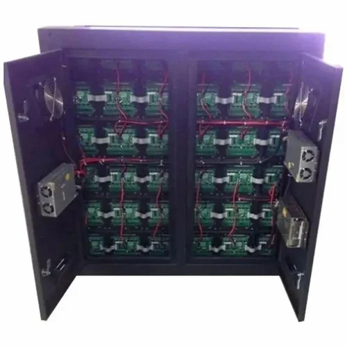 Rectangular LED Outdoor Video Wall Cabinet - Customized Size, 220V Input Voltage | Industrial Application, Weather-Resistant Design