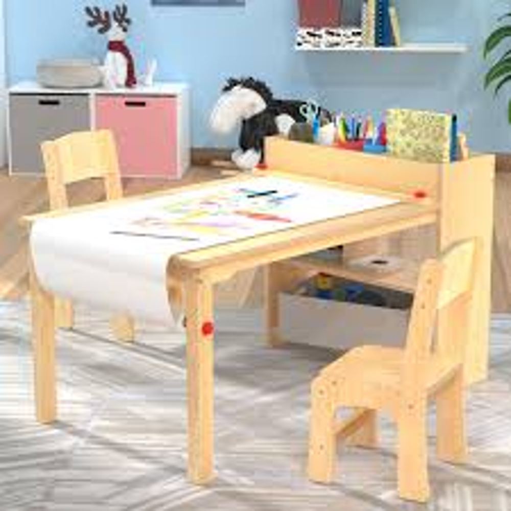 Children Drawing Table - Color: Brown