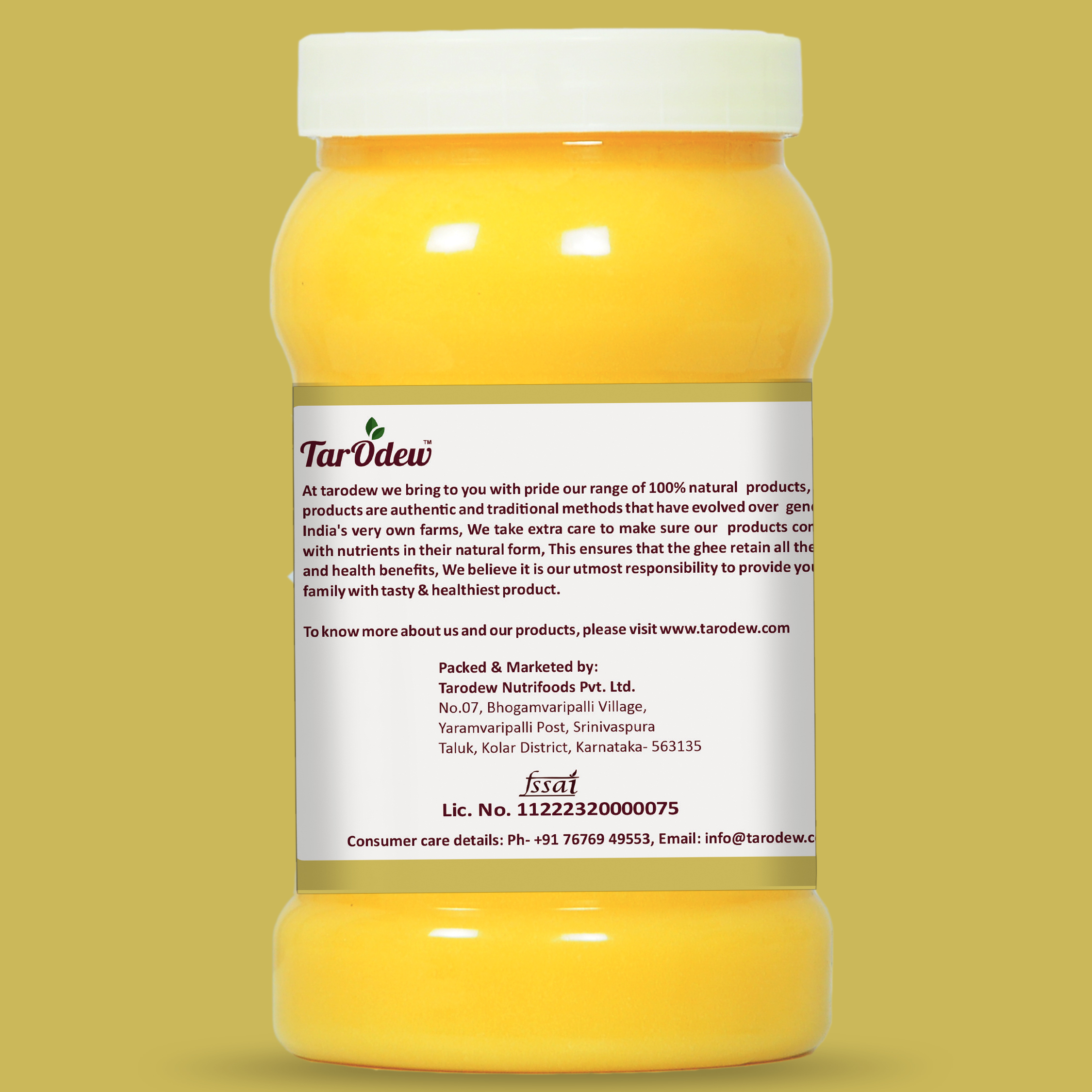 1 Ltr Cow Ghee - Raw Milk, Original Flavor | Pure And Natural Traditional Culinary Essential