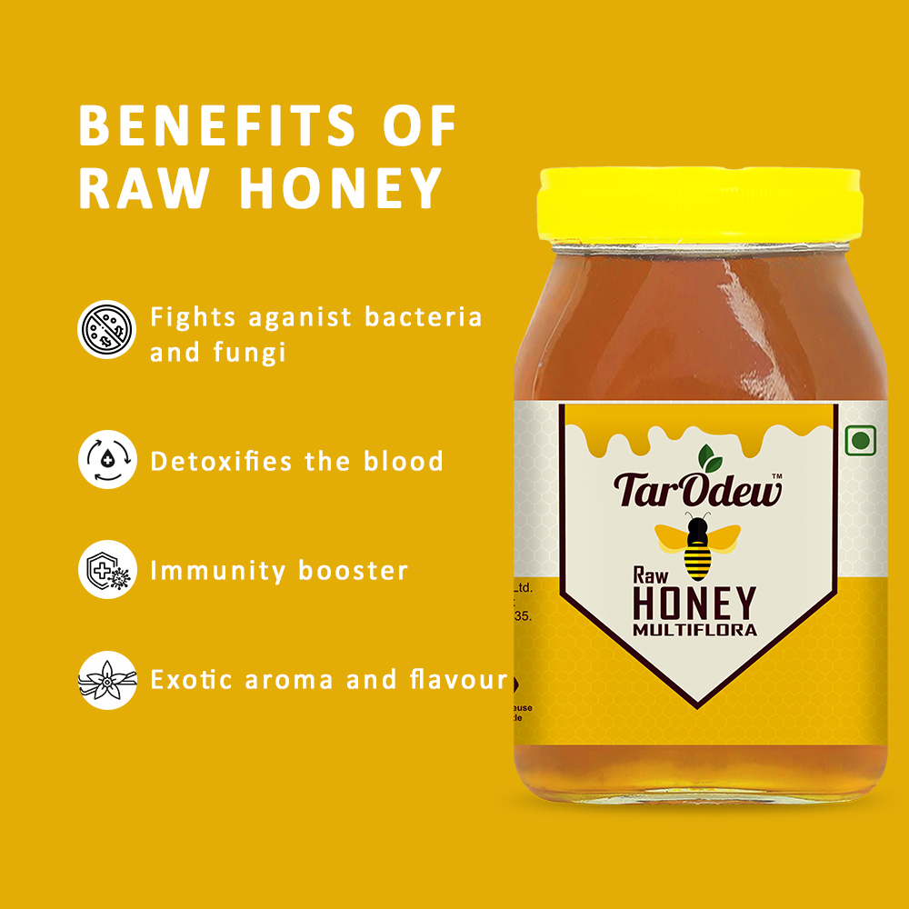 1 Kg Raw Honey - First Class Natural Honey | Nil Moisture Content, Unprocessed, Pure Floral Essence
