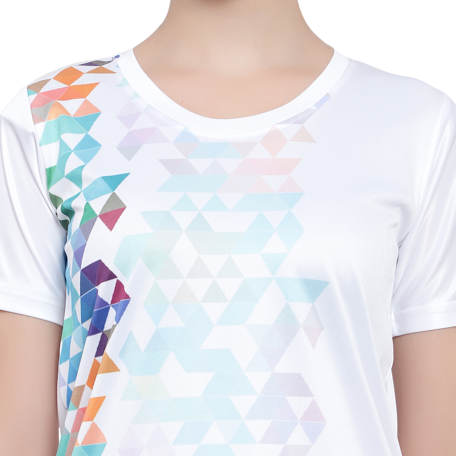 Printed Yoga T-shirt - Cotton Blend, L/xl/m/s/xxl Sizes, Ivory White - O-neck, Short Sleeves, Cool & Comfortable Design