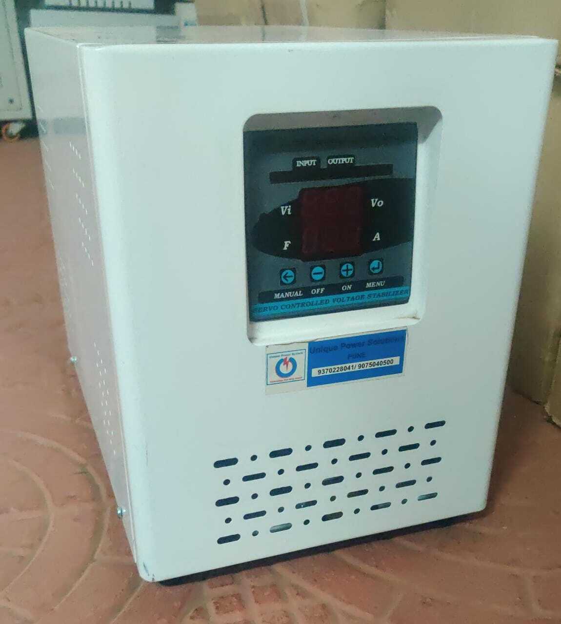 Air Cooled Servo Stabilizer - Current: Ac