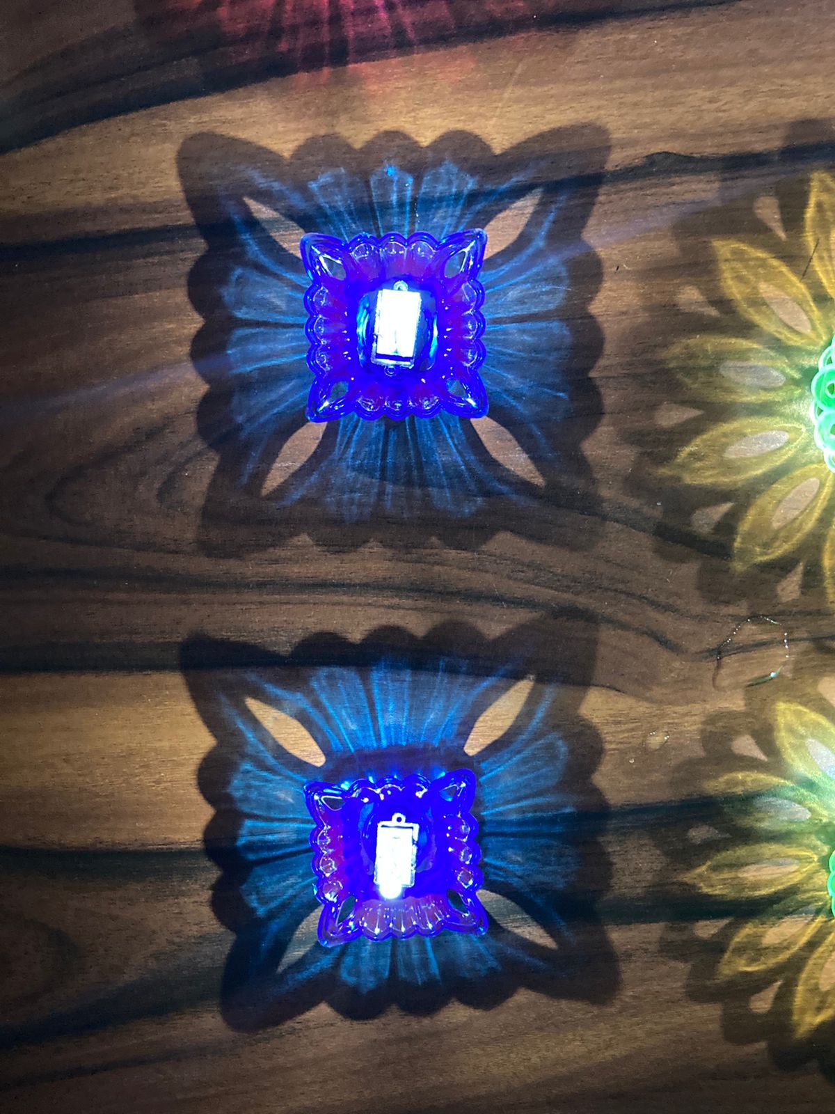 Crystal Water Sensor Diya - Water-based Led Light, Flamelike Illuminations In All Colors | Flameless, Smokeless, Easily Replaceable Batteries