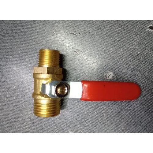 Ball Valve 1/2 X 3/8 - Brass, 90 Grams , Gold Color Finish Ideal for Agriculture Hose Pipe & Check Valve Applications