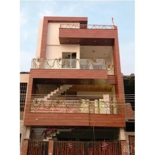 ब्राउन रस्ट एक्सटीरियर एचपीएल क्लैडिंग एप्लीकेशन: वॉल डेकोरेशन