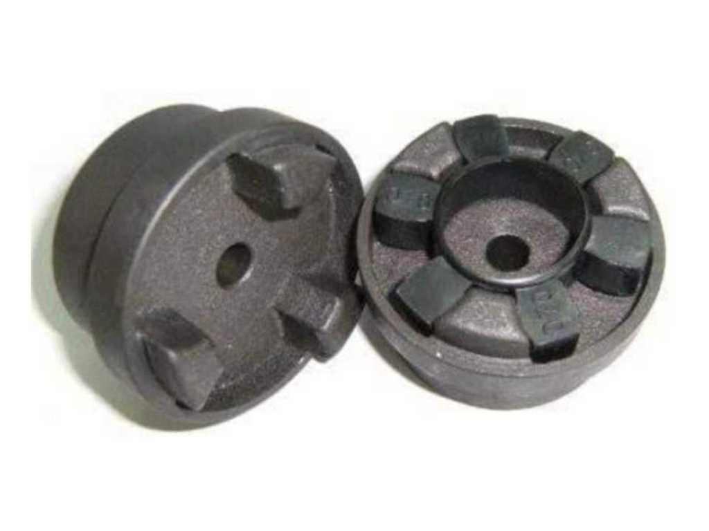 Hrc Coupling - Pilot Bore Or Finished Bore, Round Shape | Powder Coated Black With Blacking Surface Treatment