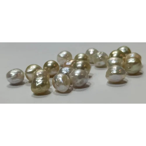 Polished Natural Pearl Beads - Natural Pearl, Custom Sizes, White & Golden Colors | Ideal For Jewelry Creation Including Rings, Earrings, Necklaces And More