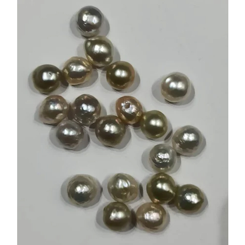 Polished Natural Pearl Beads - Natural Pearl, Custom Sizes, White & Golden Colors | Ideal For Jewelry Creation Including Rings, Earrings, Necklaces And More