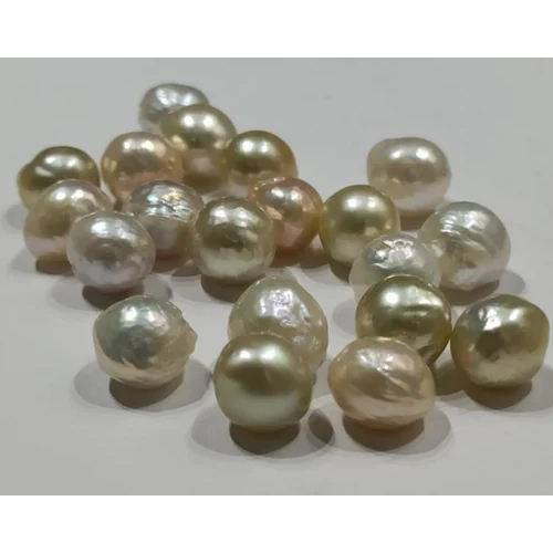Polished Natural Pearl Beads - Natural Pearl, Custom Sizes, White & Golden Colors | Ideal For Jewelry Creation Including Rings, Earrings, Necklaces And More