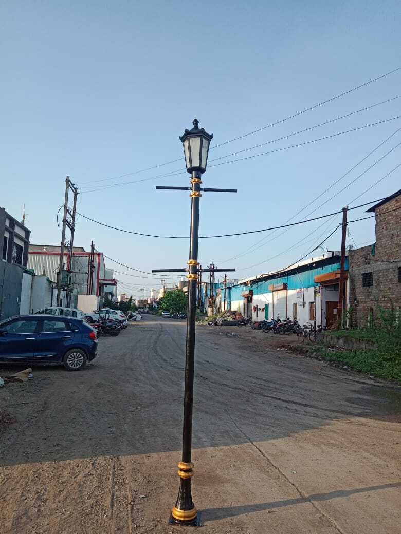 3 Meter Decorative Post Top Lamp Light Pole - Cast Iron & Cast Aluminum, Multi-color Options, Oxidization Resistance & Hurricane Wind Strength