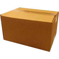 भूरा आयताकार नालीदार बॉक्स