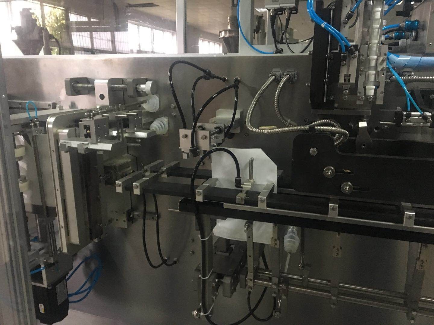 Hmk Horizontal Doypack Pouch Packaging Machine - 3800x1100x1600 Mm, Silver | Automatic, 100 Pcs/min, Multi-function, 1-year Warranty, Efficient Servo-driven System